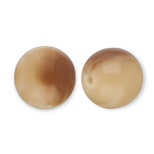 Resin Perlen 12mm Camel-light brown