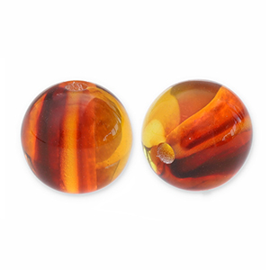 Resin Perlen 12mm Topaz brown