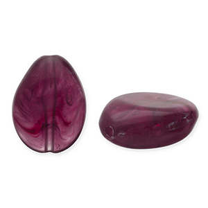 Acrylperlen Tropfenform Aubergine 