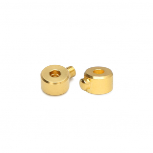 Eco-brass&reg; Metall Zubeh&ouml;r DQ Quetschperlen Tube Gold (Nickelfrei)