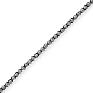 Glas Top Facett Perlen Grey