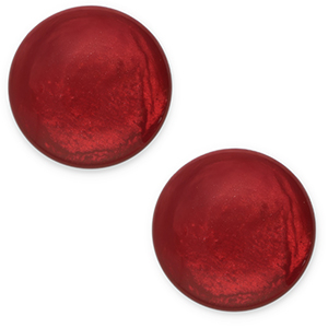 12 mm classic Cabochon Polaris Elements Jais Bordeaux red