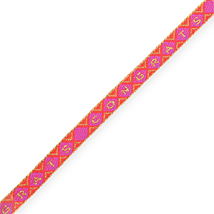 BY31&reg; Schmuckband mit Text "Congrats" Neon pink-magenta pink-gold