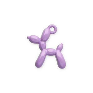 Metall Anh&auml;nger Ballonhund Lilac