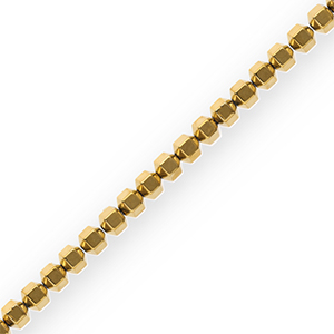 H&auml;matit Perlen Hexagon Gold