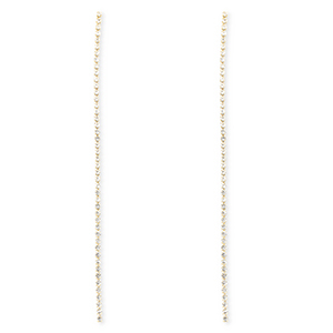 Brass TQ Metall Ohrringe / Ohrstecker mit Strass Gold-crystal