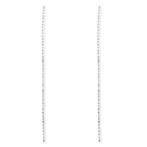 Brass TQ Metall Ohrringe / Ohrstecker mit Strass Silver-crystal