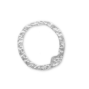 Stainless Steel - Rostfrei Stahl Schmuckzubeh&ouml;r Zwischenst&uuml;ck Rund Silver