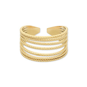 Ringe aus Stainless Steel - Rostfreiem Stahl Gold