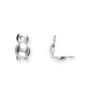 Stainless Steel - Rostfrei Stahl Schmuckzubeh&ouml;r Kalotten 2 mm Silver