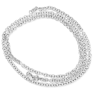 Stainless Steel - Rostfrei Stahl Schmuckzubeh&ouml;r Bindering Silver