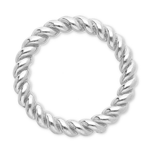 Stainless Steel - Rostfrei Stahl Schmuckzubeh&ouml;r Ring 12 mm Silver