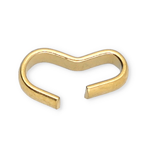 Stainless Steel - Rostfrei Stahl Schmuckzubeh&ouml;r Schmuck-Verbinder Gold