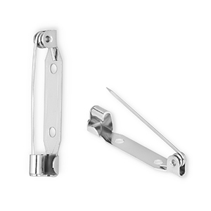 Stainless Steel - Rostfrei Stahl Schmuckzubeh&ouml;r Sicherheits-Broschennadel Silver