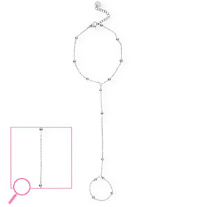 Handketten aus Stainless Steel - Rostfreiem Stahl Ball Silver