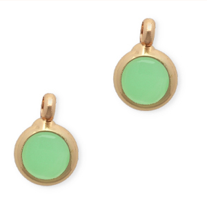 Anh&auml;nger Kristallglas 7mm Light green-gold