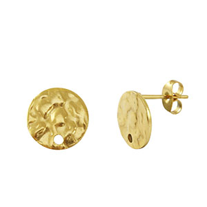 Ohrringe aus Stainless Steel - Rostfreiem Stahl Ohrstecker Gold