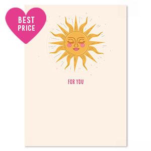 Schmuck Karten "for you" White-yellow