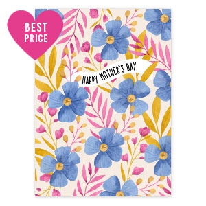 Schmuck Karten "Happy mother's day" Multicolor