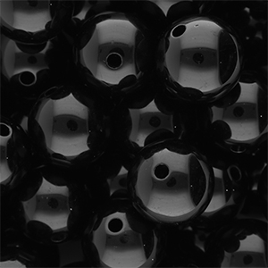 18 mm DQ Acrylperlen shiny Black