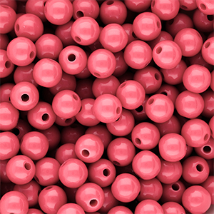 8 mm DQ Acrylperlen shiny Pink lemonade 16-1735 TCX