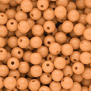 8 mm DQ Acrylperlen shiny Chamois orange 15-1145 TCX