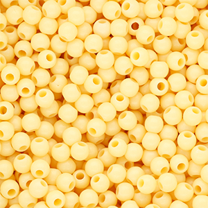 4 mm DQ Acrylperlen shiny Pastel yellow 11-0616 TPG