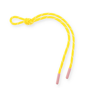 Schl&uuml;sselanh&auml;nger Paracord Yellow-white-light pink