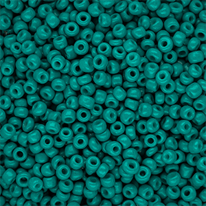 Glasperlen Rocailles 8/0 (3 mm) Teal green