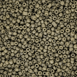 Glasperlen Rocailles 12/0 (2 mm) Khaki