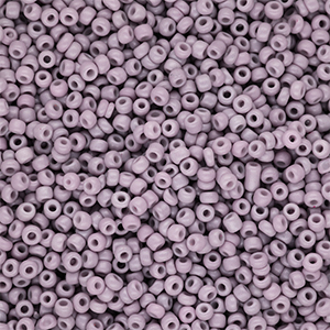 Glasperlen Rocailles 12/0 (2 mm) Dusty mauve purple