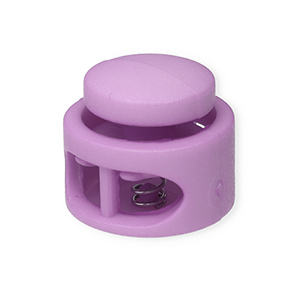 Farbiges Zubeh&ouml;r Kordelstopper Rund Lilac