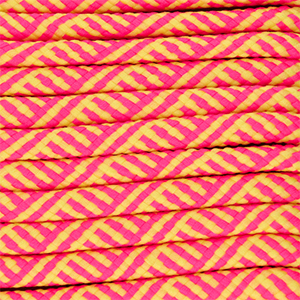 Trendy Paracord 6 mm Neon pink-yellow