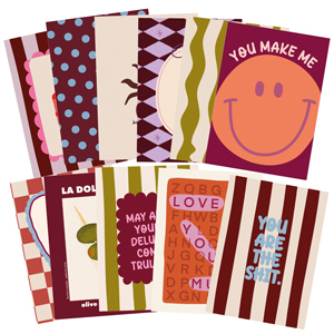 BY31&reg; SchmuckKarten sortiert Multicolour