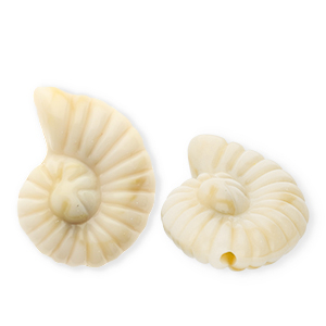 Acrylperlen Muschel Beige-brown