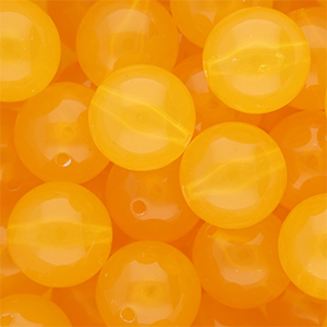 18 mm DQ&reg; Acrylperlen shiny Warm yellow