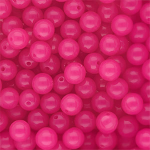 10 mm DQ&reg; Acrylperlen shiny Magenta pink