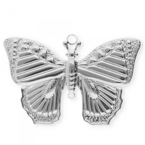 Stainless Steel - Rostfrei Stahl Anh&auml;nger Schmetterling Silver