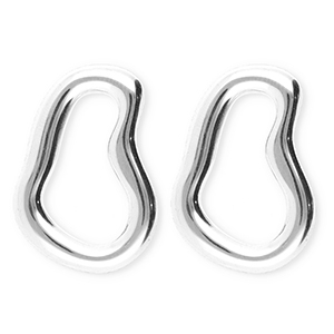 BY31&reg; Ohrringe aus Stainless Steel - Rostfreiem Stahl Ohrstecker Irregular Silver