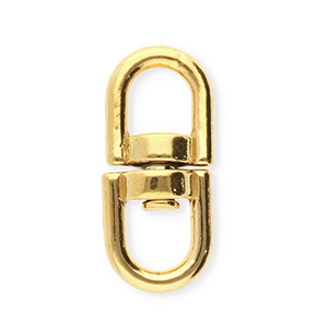 Stainless Steel - Rostfrei Stahl Schmuckzubeh&ouml;r Schl&uuml;ssel Anh&auml;nger Oval Gold
