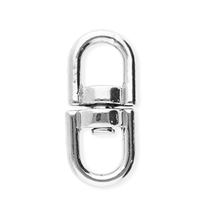 Stainless Steel - Rostfrei Stahl Schmuckzubeh&ouml;r Schl&uuml;ssel Anh&auml;nger Oval Silver