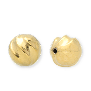 Stainless Steel - Rostfrei Stahl Perlen 16 mm Gold