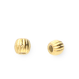 Stainless Steel - Rostfrei Stahl Perlen 3 mm Gold