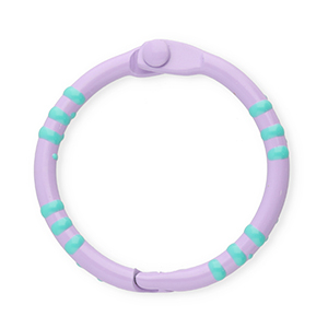 Farbiges Zubeh&ouml;r Schl&uuml;ssel Anh&auml;nger Ring Light purple-turquoise