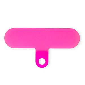 Befestigungs-Patch&nbsp;f&uuml;r Handyketten Neon azalea pink