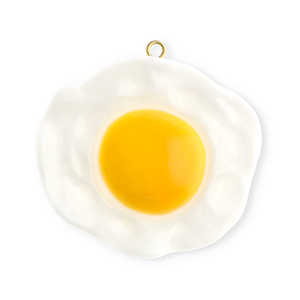 Statement-Anh&auml;nger Spiegelei White-yellow