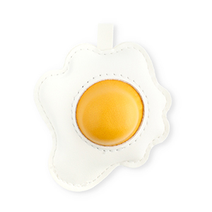 Statement-Anh&auml;nger Spiegelei White-warm yellow