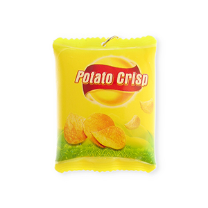 Statement-Anh&auml;nger Chipst&uuml;te Yellow-red-green