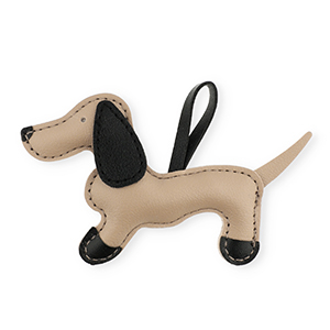 Statement-Anh&auml;nger Dackel Light brown-black
