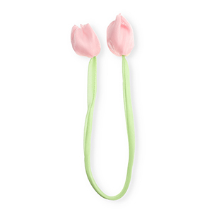 Statement-Anh&auml;nger Tulpe shiny Light green- light pink